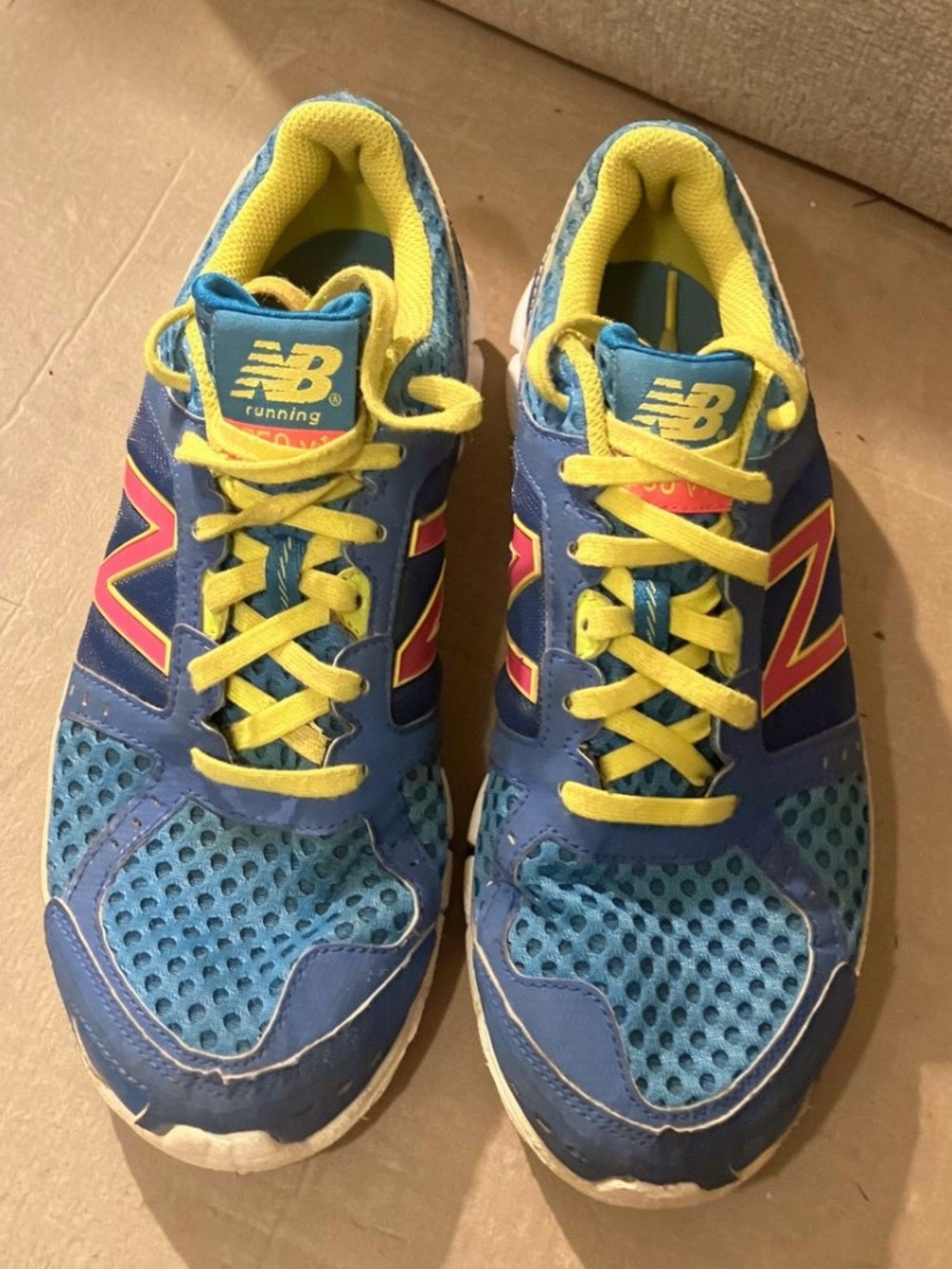 New Balance Women’s Blue & Yellow Athletic Sneakers